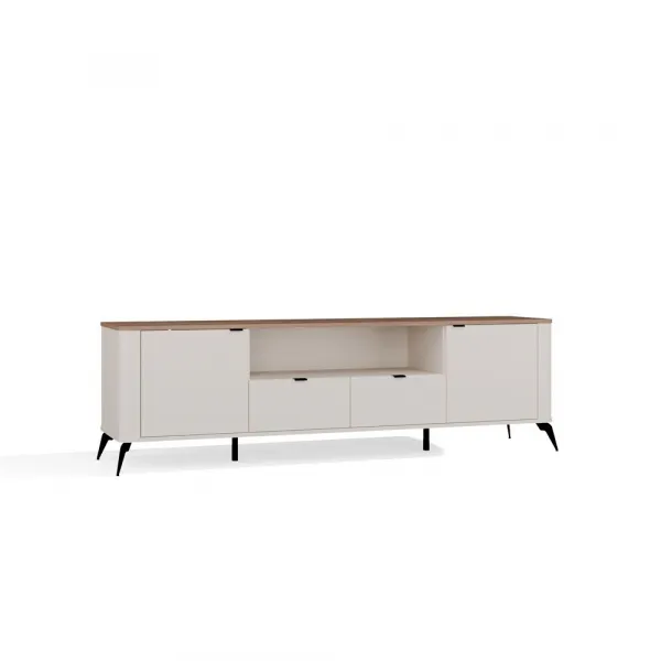 TP Living TV stolík CORDOBA 2D2S kašmírový/dub Castello