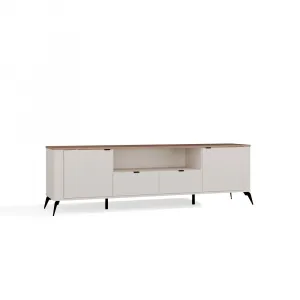 TP Living TV stolík CORDOBA 2D2S kašmírový/dub Castello