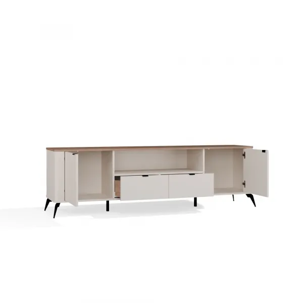 TP Living TV stolík CORDOBA 2D2S kašmírový/dub Castello
