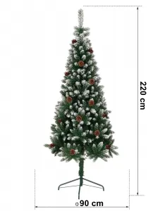 TZB Vianočný stromček so šiškami NATALE 220 cm zelený