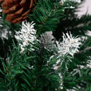 TZB Vianočný stromček so šiškami NATALE 220 cm zelený