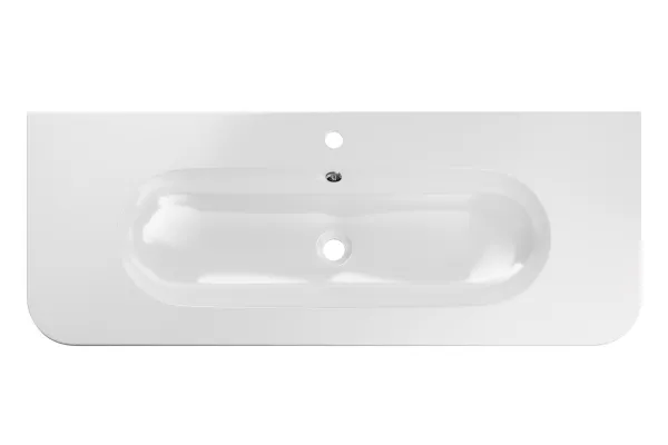 Comad Zápustné umývadlo PURE 120-46 lesklé biele
