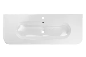 Comad Zápustné umývadlo PURE 120-46 lesklé biele