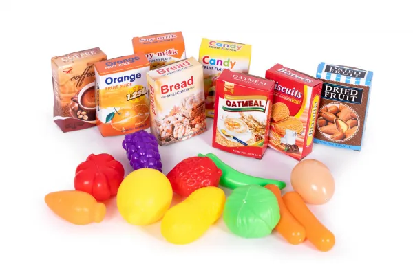 3kraft Detský nákupný vozík s príslušenstvom VOZÍK ružový