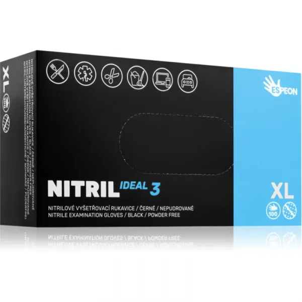 Espeon Nitril Ideal3 Examination Gloves Blue nitrilové nepudrované vyšetrovacie a ochranné rukavice veľkosť XL 100 ks
