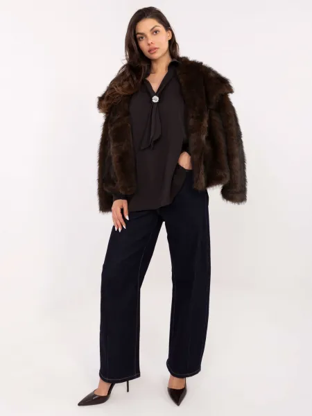 Blouse-IT-BZ-28913.17-dark brown