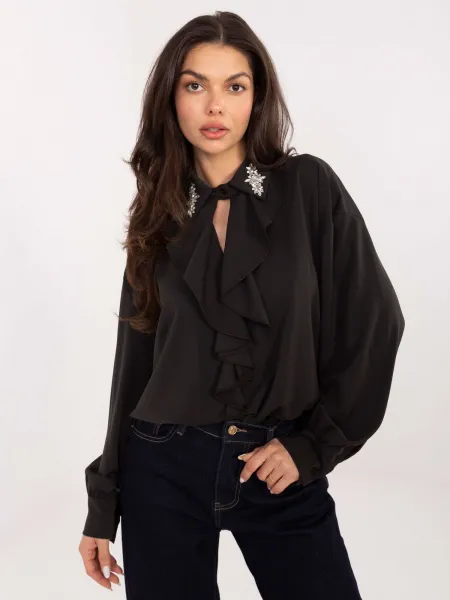 Blouse-IT-BZ-28995.25-dark brown