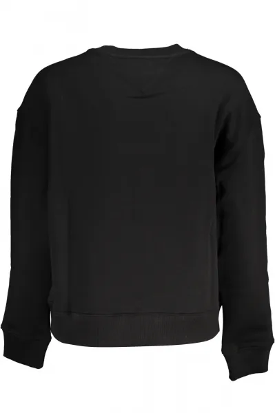 TOMMY HILFIGER MEN'S BLACK ZIPLESS SWEATSHIRT