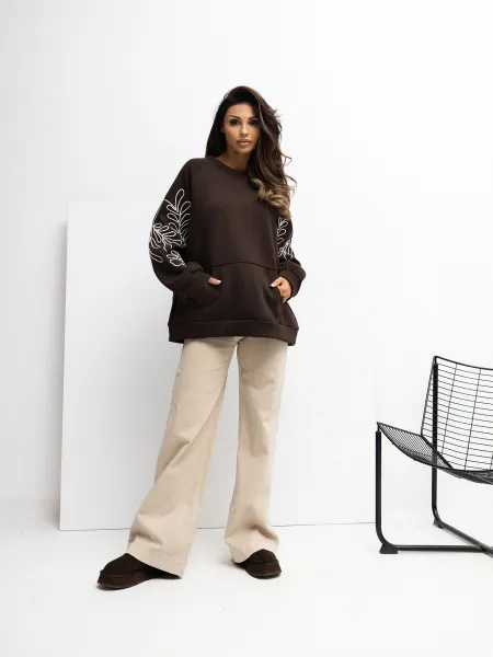 Sweatshirt-RV-BL-A1042.25-dark brown