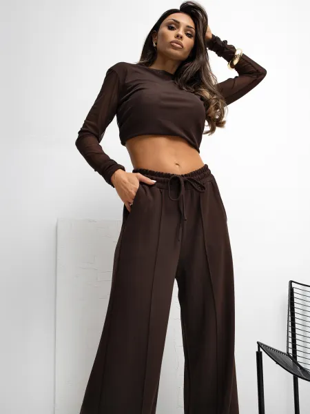 Sweatpants-RV-DR-A1061.80-dark brown