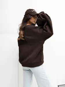 Factory Dámska oversized mikina SOHO s balónovými rukávmi Farba: Biela, Veľkosť: UNI