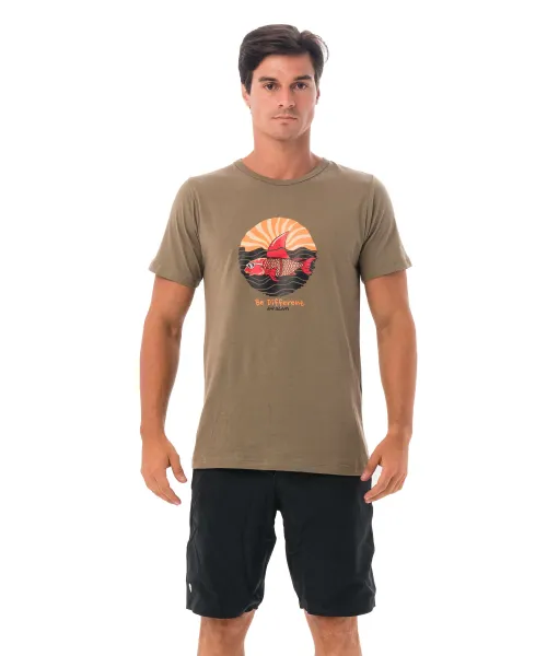 Pánske tričko 69SLAM SHARK CRUISE KHAKI (MTGHRI-KH) S