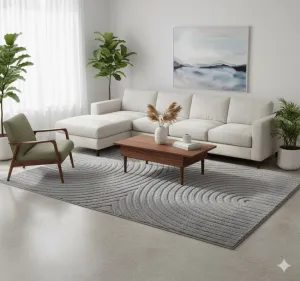 Koberec Modern ART 3D sivý