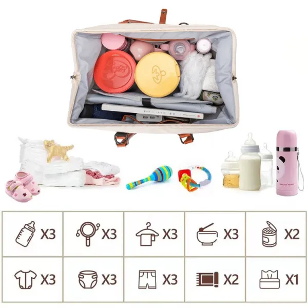 BABY MIX Taška pre mamičku Mommy Bag čierna