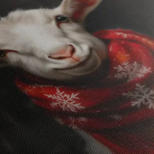 Vianočný obraz roztomilá koza