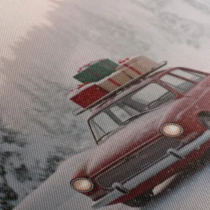 Vianočný obraz auto plné darčekov