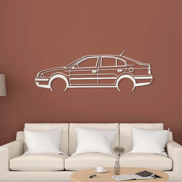 Drevená silueta auta - Škoda Octavia
