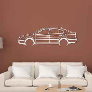 Drevená silueta auta - Škoda Octavia
