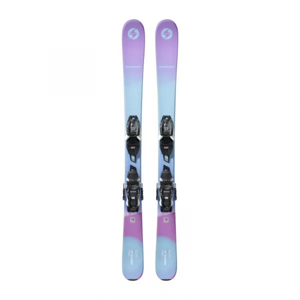 Juniorské lyže na zjazdovku - on piste s viazaním BLIZZARD Sheeva Twin JR + FDT JR 7 WB, teal purple
