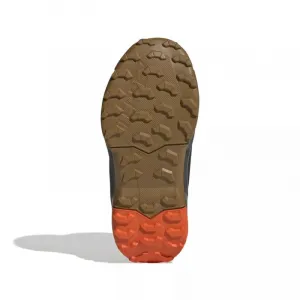 Chlapčenské členkové zimné topánky ADIDAS Terrex AX4R ClimaWarm+ Jr cardboard matte silver semi impact orange