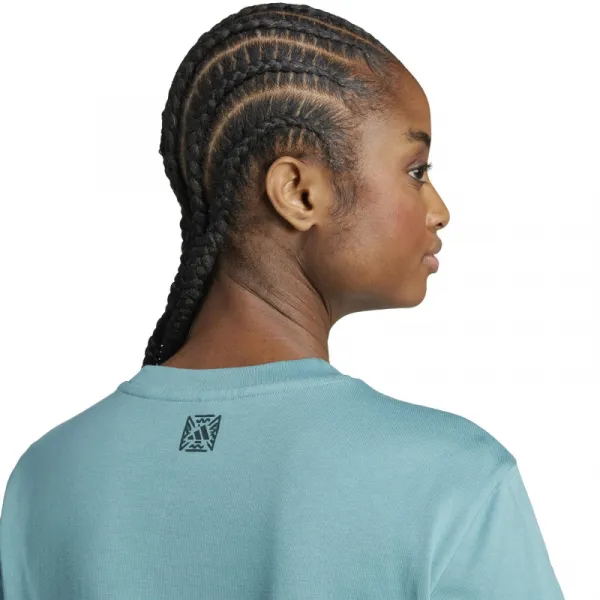 Dámske tričko s krátkym rukávom ADIDAS Animal Graphic Tee W powder teal