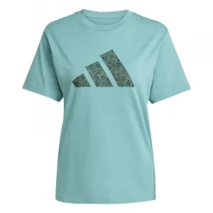Dámske tričko s krátkym rukávom ADIDAS Animal Graphic Tee W powder teal