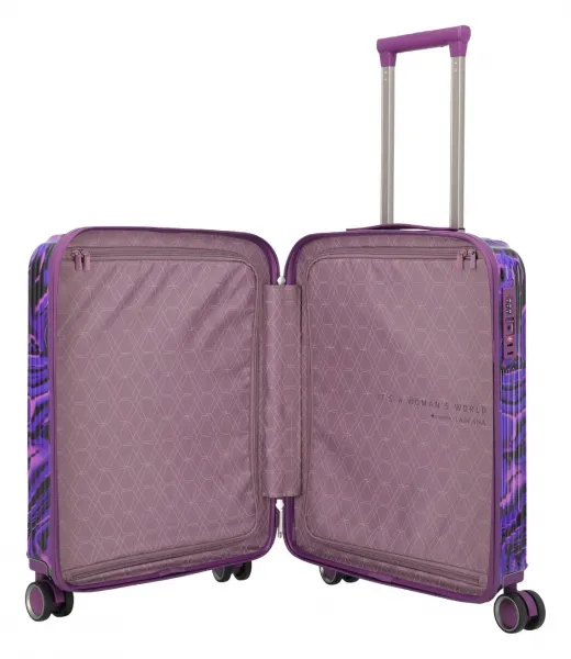 Kufor do lietadla Travelite Lascana Edition S Purple Swirl