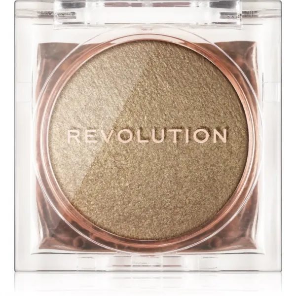 Revolution Beam Bright kompaktný púdrový rozjasňovač odtieň Golden Gal 2.45 g