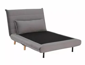 Sivé rozkladacie kreslo SPIKE