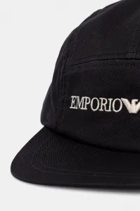 Bavlnená šiltovka Emporio Armani tmavomodrá farba, jednofarebná, EB000328 AF14016