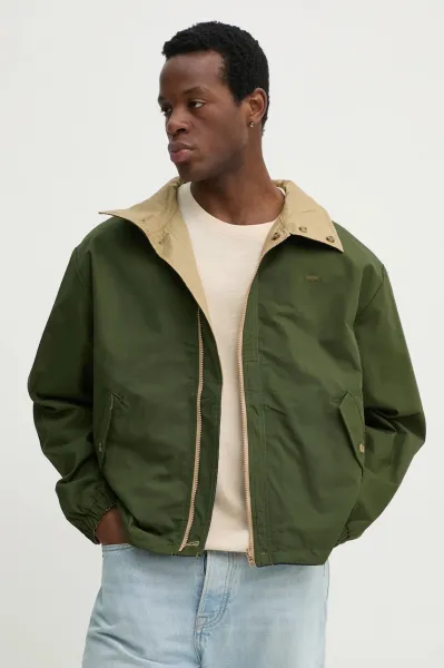 Bunda Levi's REX REV CANVAS JKT zelená farba, prechodná, 001HW