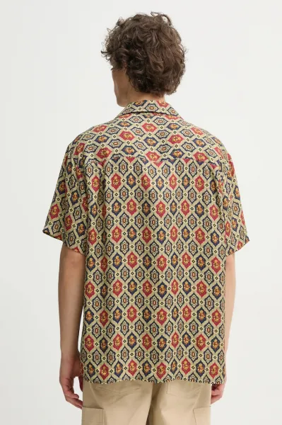 Košeľa Drôle de Monsieur La Chemise Ornements pánska, tmavomodrá farba, voľný strih, F-SH198-VI015-NY