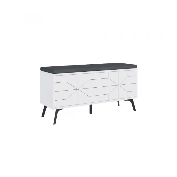 Skrinka na topánky / Botník Dune Bench - White