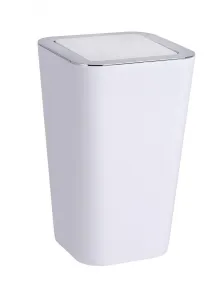 WENKO Odpadkový koš s výklopným víkem Candy 6 l, bilý