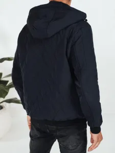 Cool prešívaná bunda pre pánov modrá