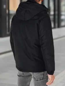 Pánska bunda na zimné mesiace čierna