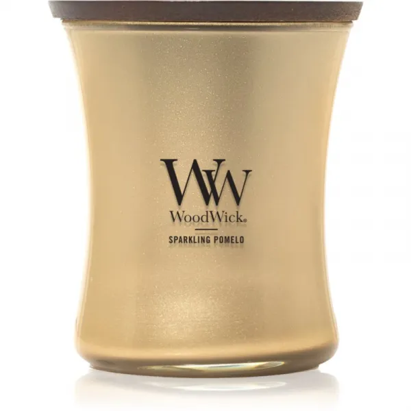 Woodwick Precious Metals Sparkling Pomelo vonná sviečka 275 g