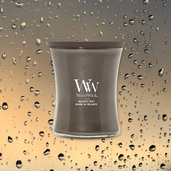 Woodwick Precious Metals Melanite Mist vonná sviečka 275 g