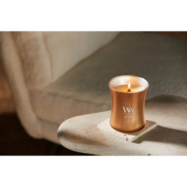 Woodwick Precious Metals Volkanic Orris vonná sviečka 275 g