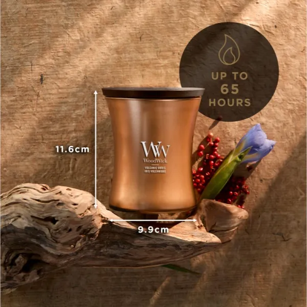 Woodwick Precious Metals Volkanic Orris vonná sviečka 275 g
