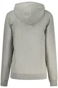 Sivá mikina s kapucňou na zips