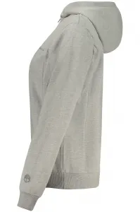 Sivá mikina s kapucňou na zips
