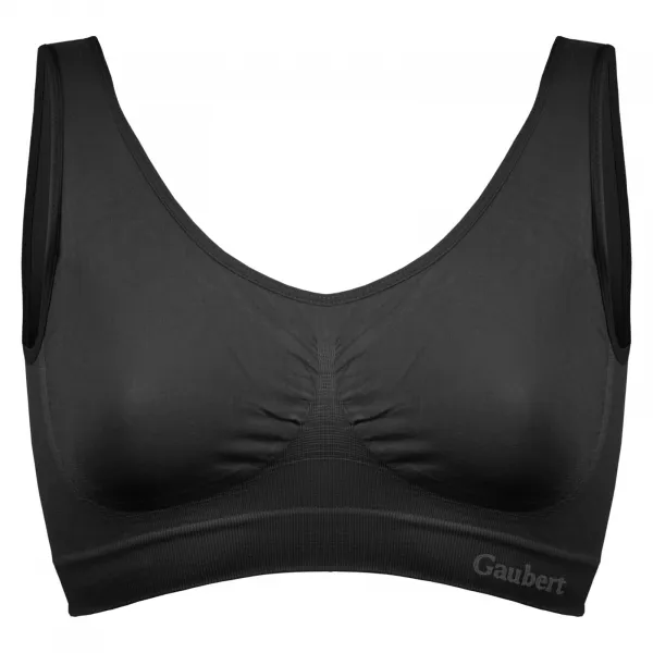 Dámska podprsenka Gaubert bezšvová čierná (3106) S/M
