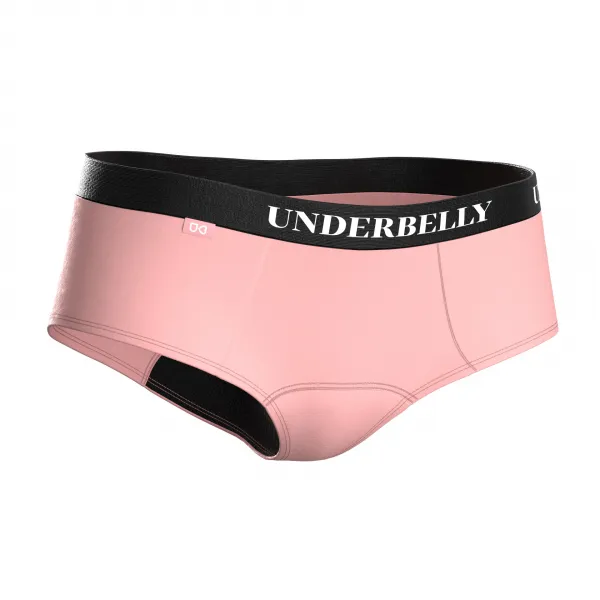 Menštruačné nohavičky Underbelly Lowee ružové (LOWEE-RU-CE-1-PAD) S