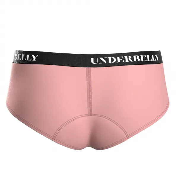 Menštruačné nohavičky Underbelly Lowee ružové (LOWEE-RU-CE-1-PAD) S