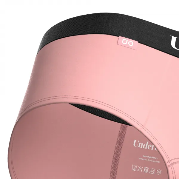 Menštruačné nohavičky Underbelly Lowee ružové (LOWEE-RU-CE-1-PAD) S