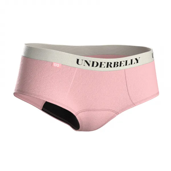 Menštruačné nohavičky Underbelly Lowee ružové (LOWEE-RU-BI-1-MM M