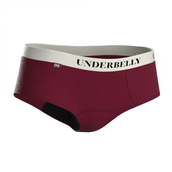 Menštruačné nohavičky Underbelly Lowee červené (LOWEE-BO-BI-1-MM) S