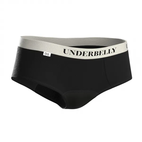 Menštruačné nohavičky Underbelly Lowee čierne (LOWEE-CE-BI-1-PAD) S