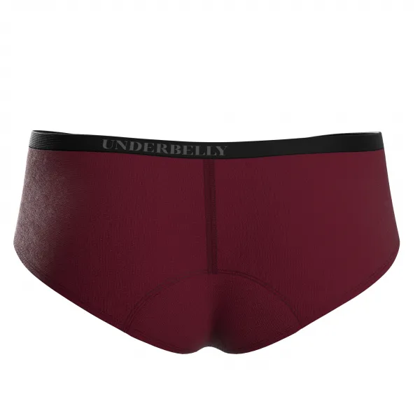 Menštruačné nohavičky Underbelly Lowee červené (LOWEE-BO-EM-1-MM) S